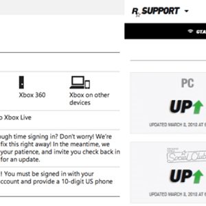 Check GTA and Xbox live server