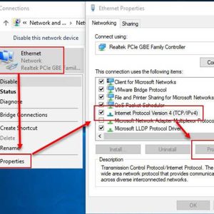 Change DNS server address