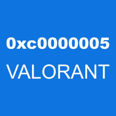 0xc0000005 VALORANT