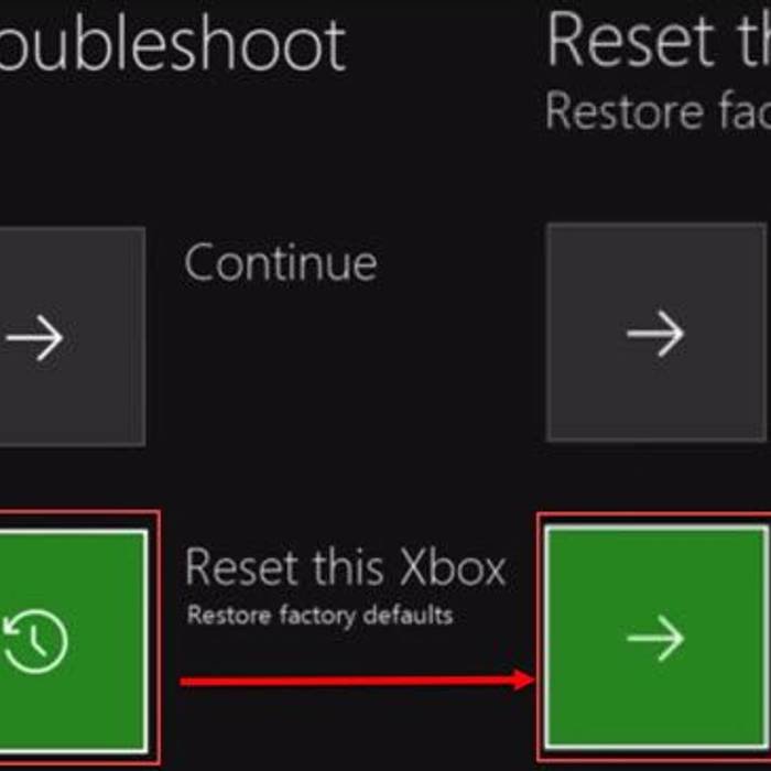 Reset your console