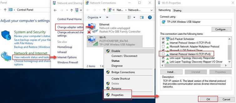 Disable IPV6