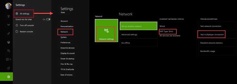 Change the Network Address Translation (NAT) settings