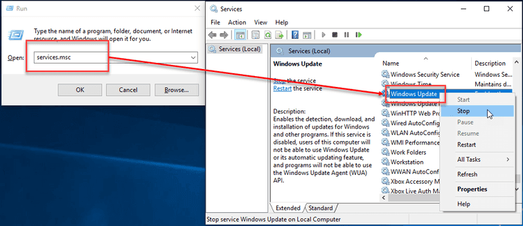 Delete SoftwareDistribution and reset proxy settings