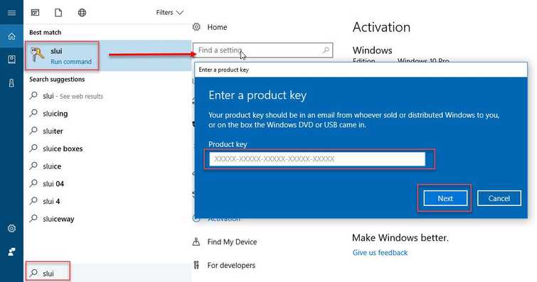 Activate Windows via Internet or phone