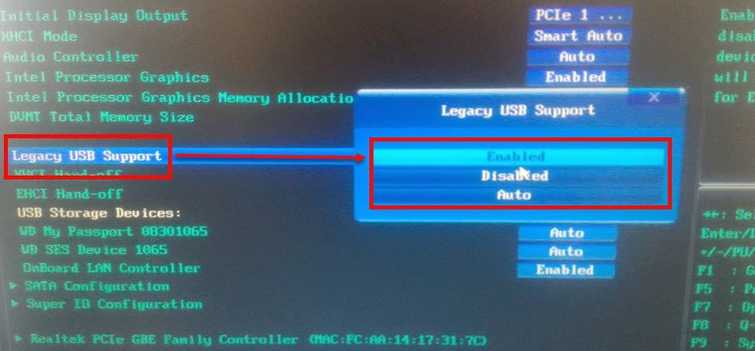 Set BIOS to UEFI or Legacy