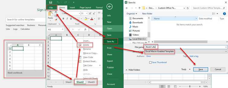 Save Excel file to .xlt ( 2003 and lower) or *.xltx (2007 and higher)