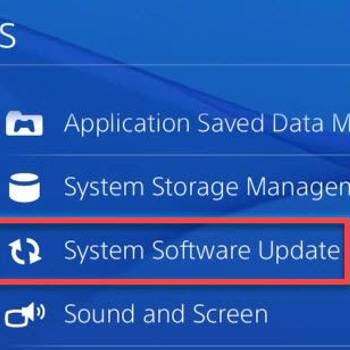 Check for System Software Update