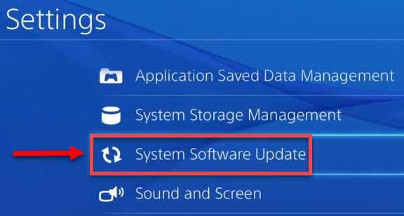 Update PS4