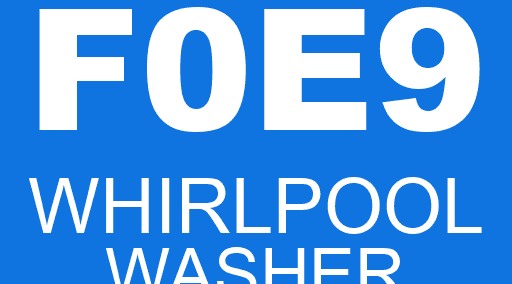 f0e9 whirlpool washer