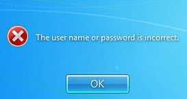 Enter Valid Username and Password or call Network Admin