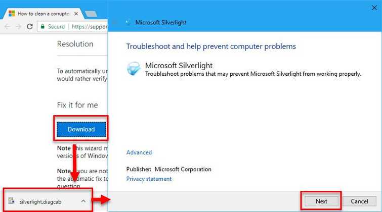 issue with microsoft silverlight update