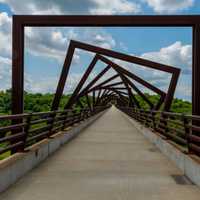 High Trestle Trail Bridge in rural Iowa offers fun in public spaces