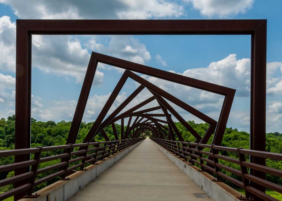 High Trestle Trail Bridge in rural Iowa offers fun in public spaces