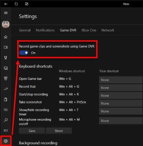 Disable Xbox Game DVR