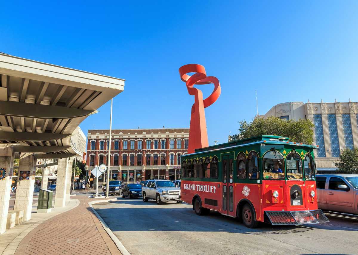 SAN ANTONIO, TEXAS, USA - SEP 27: Downtown of San Antonio, Texas on September 27, 2014 It was the fastest growing of the top 10 largest cities in the United States from 2000 to 2010