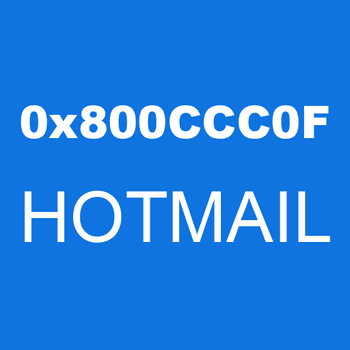 0x800CCC0F HOTMAIL